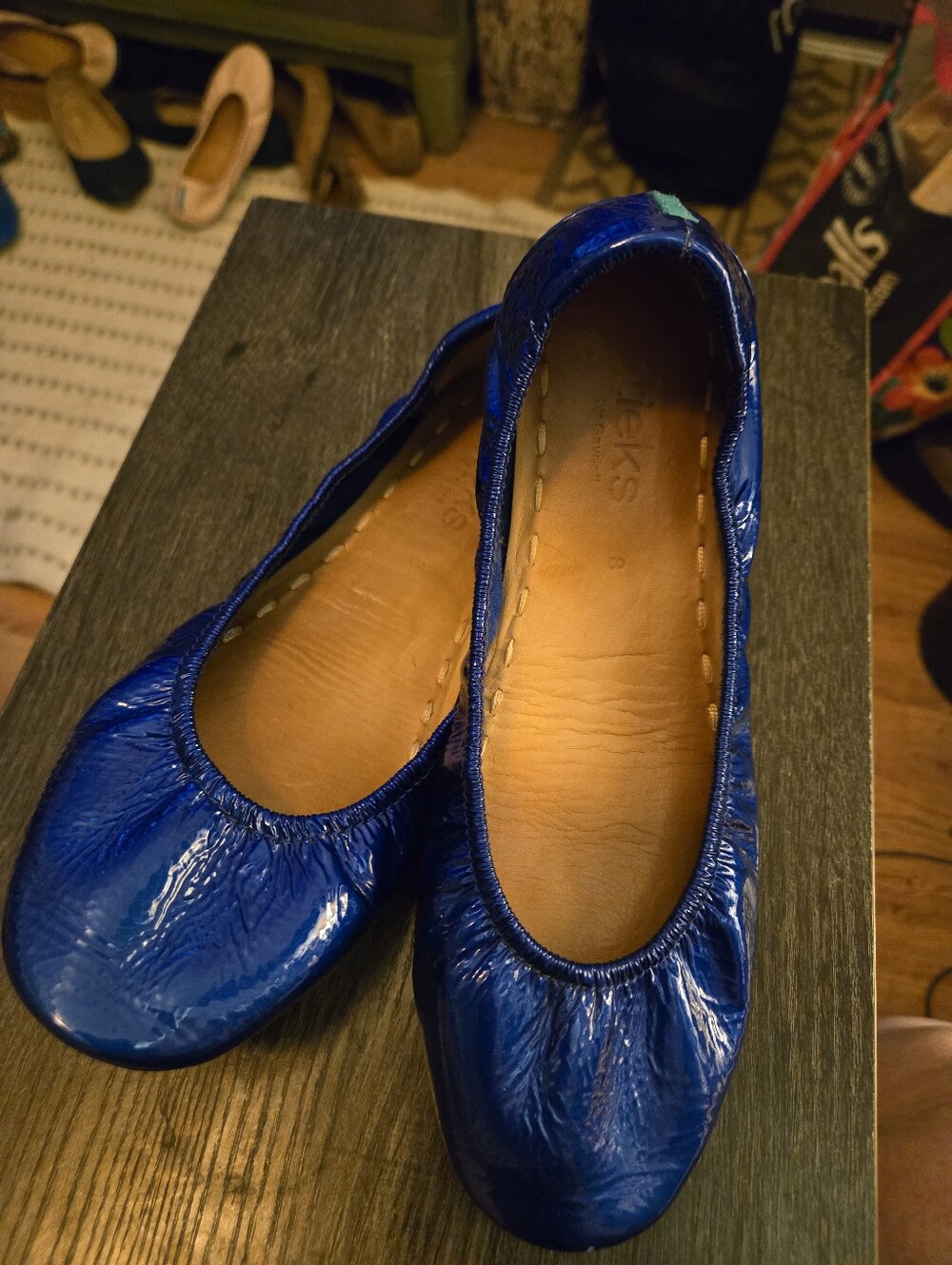 Tieks Sapphire Patent Leather Size 8